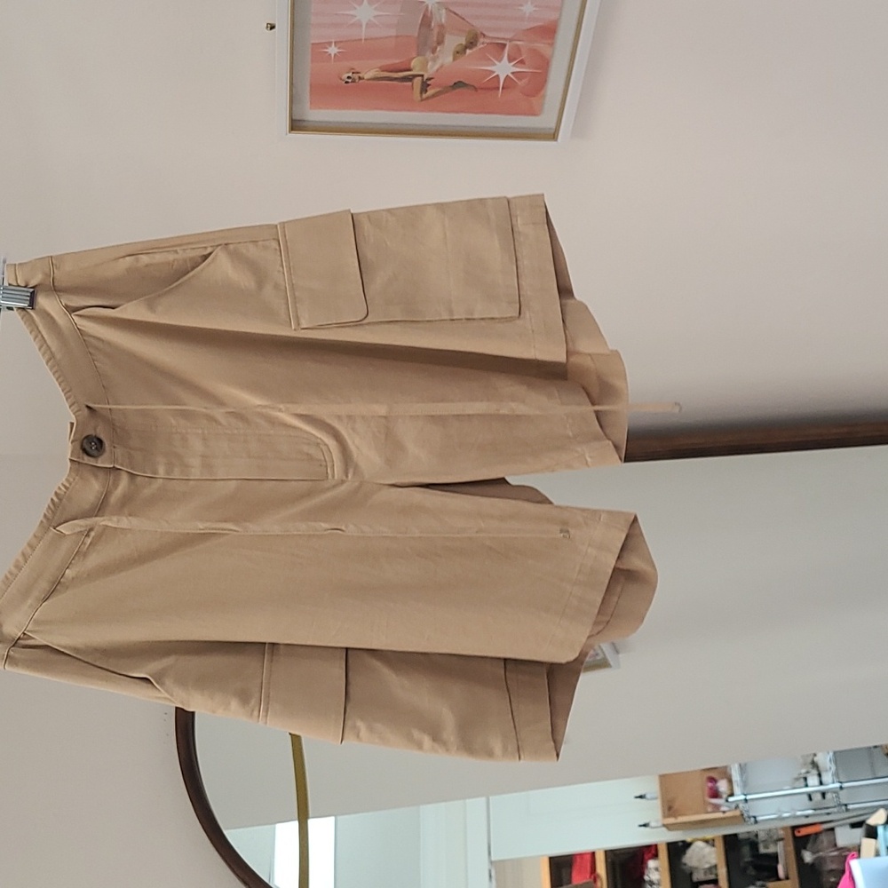 Tan cargo shorts